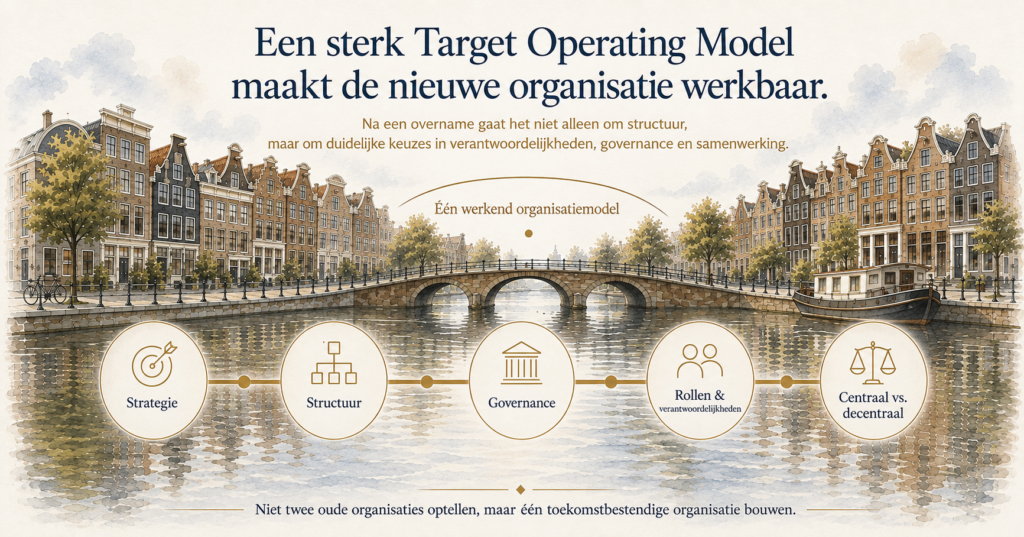 Target Operating Model nieuwe organisatie