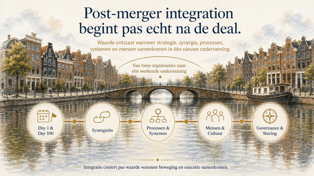 postmerger integratie begint na de deal
