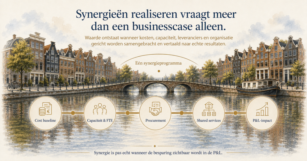synergieen realseren vraagt meer dan een business case alleen
